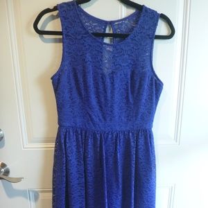 Jessica Simpson Blue Lace Dress 4